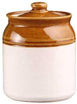 SHRIYAM CRAFTS Dining Table Pickle Jar ceramic Jars Containers For Storage hand Painted Ceramic Barni (JAR 500ML PACK OF 2) - Image 3