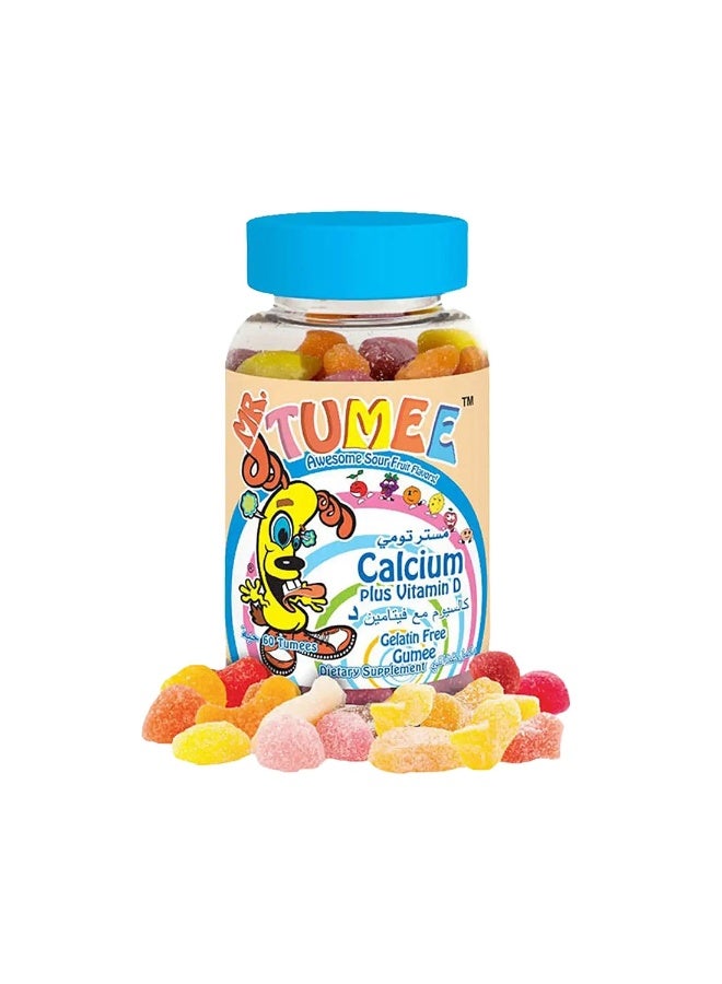 MR.TUMEE Mr. Tumee Calcium + Vitamin D Kids Gummy Vitamins – Bone Health Support (60 Gummies - 1 Month Supply)