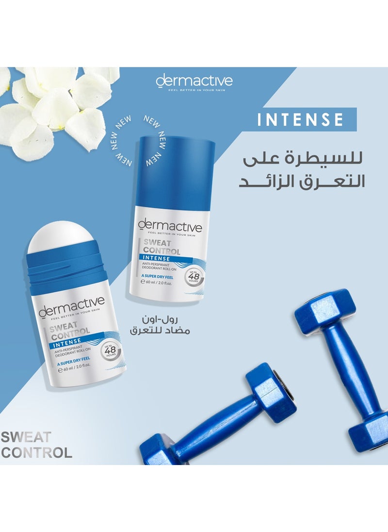 Dermactive - Dermactive Sweat Control Intense Deodorant Roll On - 60 Ml - Image 1