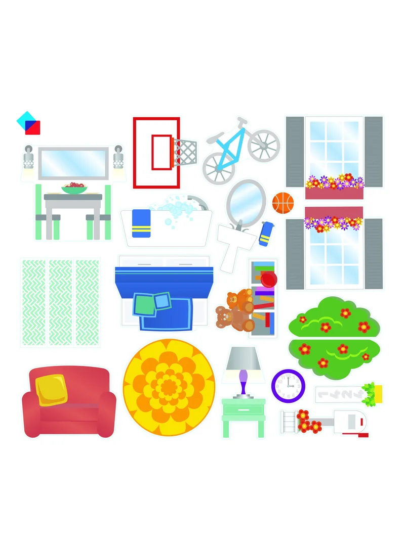ماجنا-تايلز 18332 House 28 Piece Set 18332 28 أكبر من3 سنوات