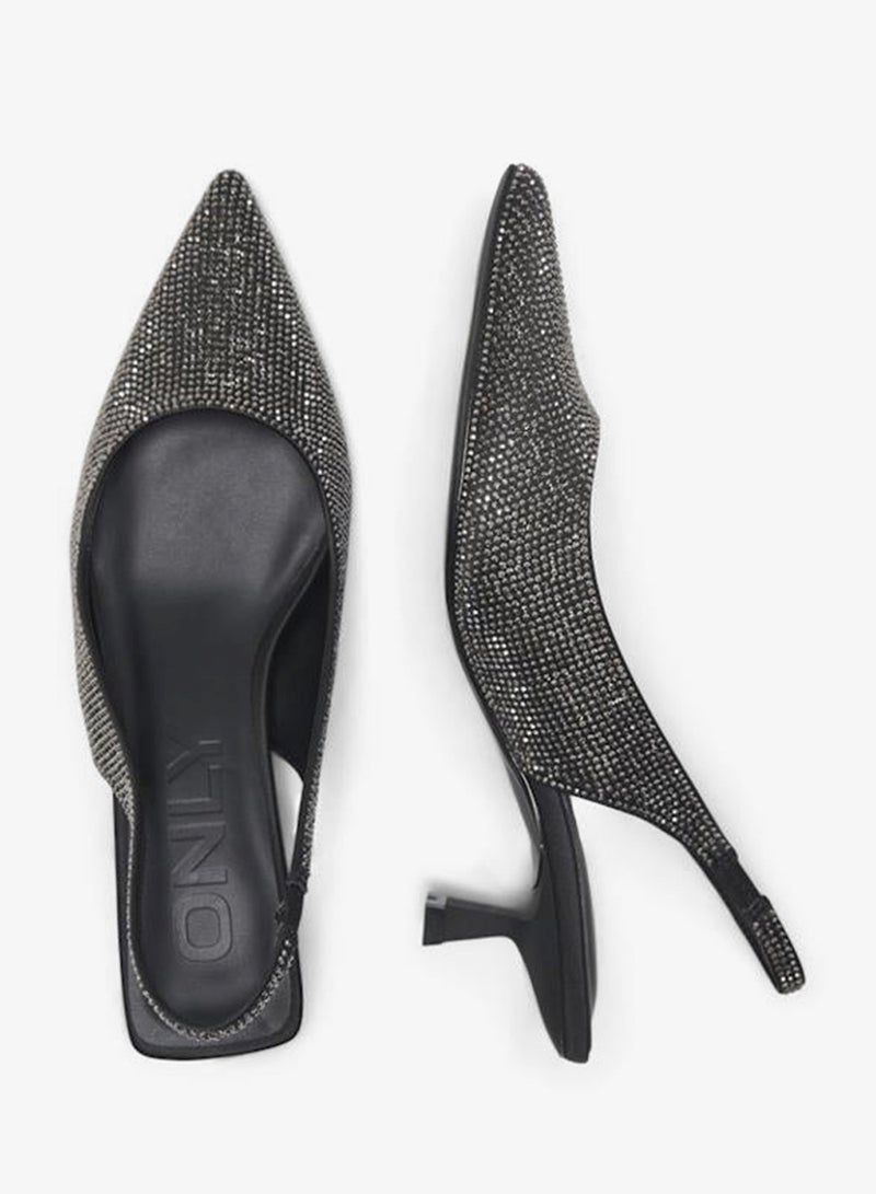 ONLY Onlcoco-7 Slingback Bling Pumps - Image 4