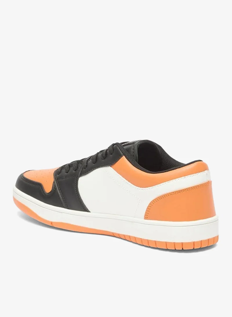 شو اكسبرس حذاء رجالي بأربطة وتصميم كتل ألوان