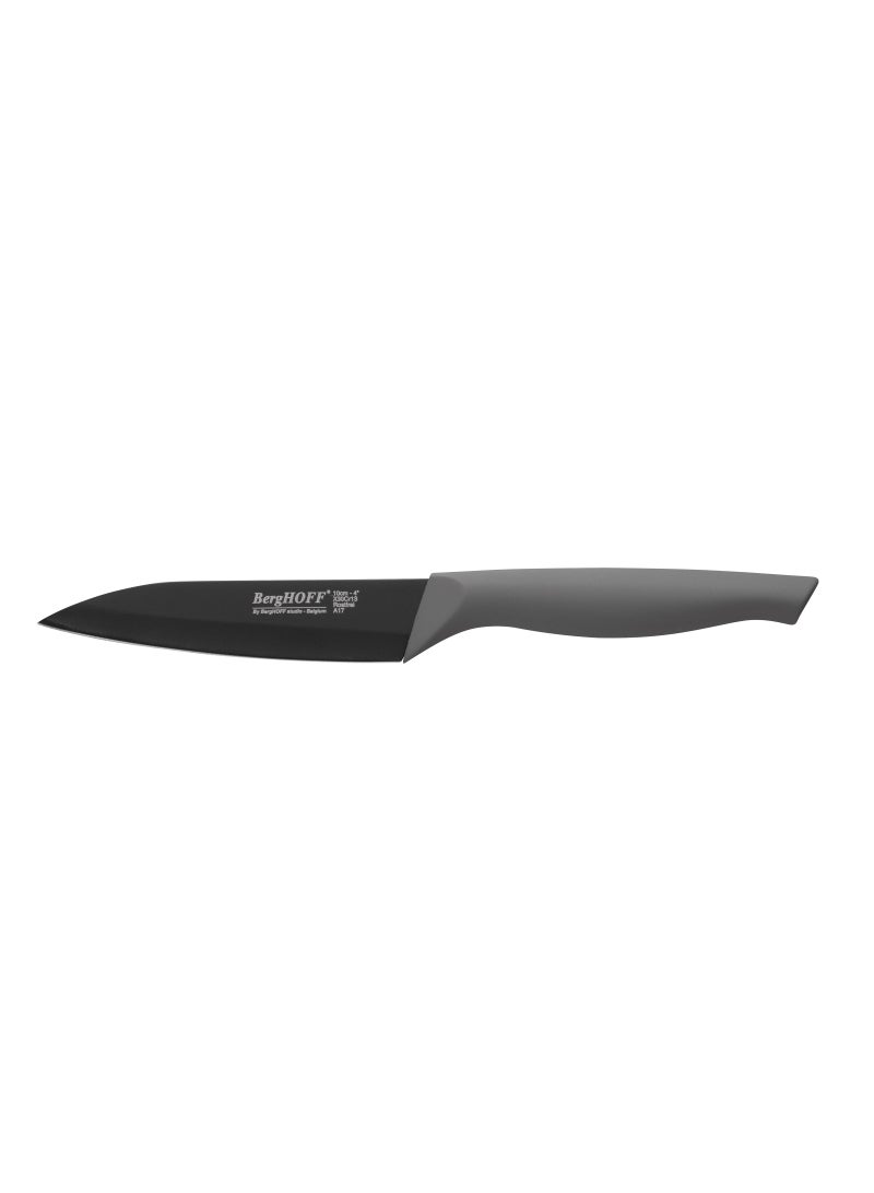 BergHOFF- Grey paring knife coated 10 cm- - non-stick coating blade- ergonomic soft-grip handle- Product of Belgium - Image 1
