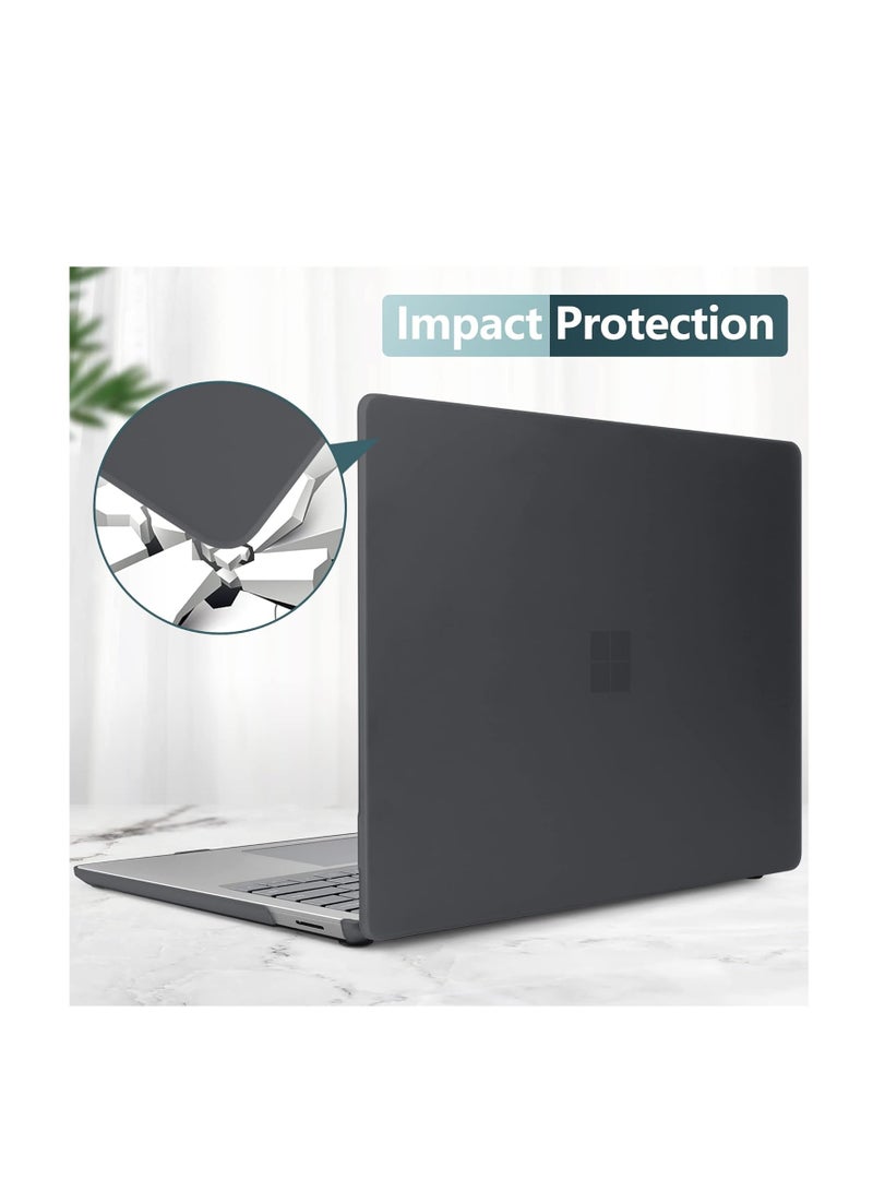 Protective Case for 13.8 Inch Microsoft Surface Laptop 7 2024 Release, Hard Shell Transparent Cover with Durable and Lightweight Design,Black - Image 1