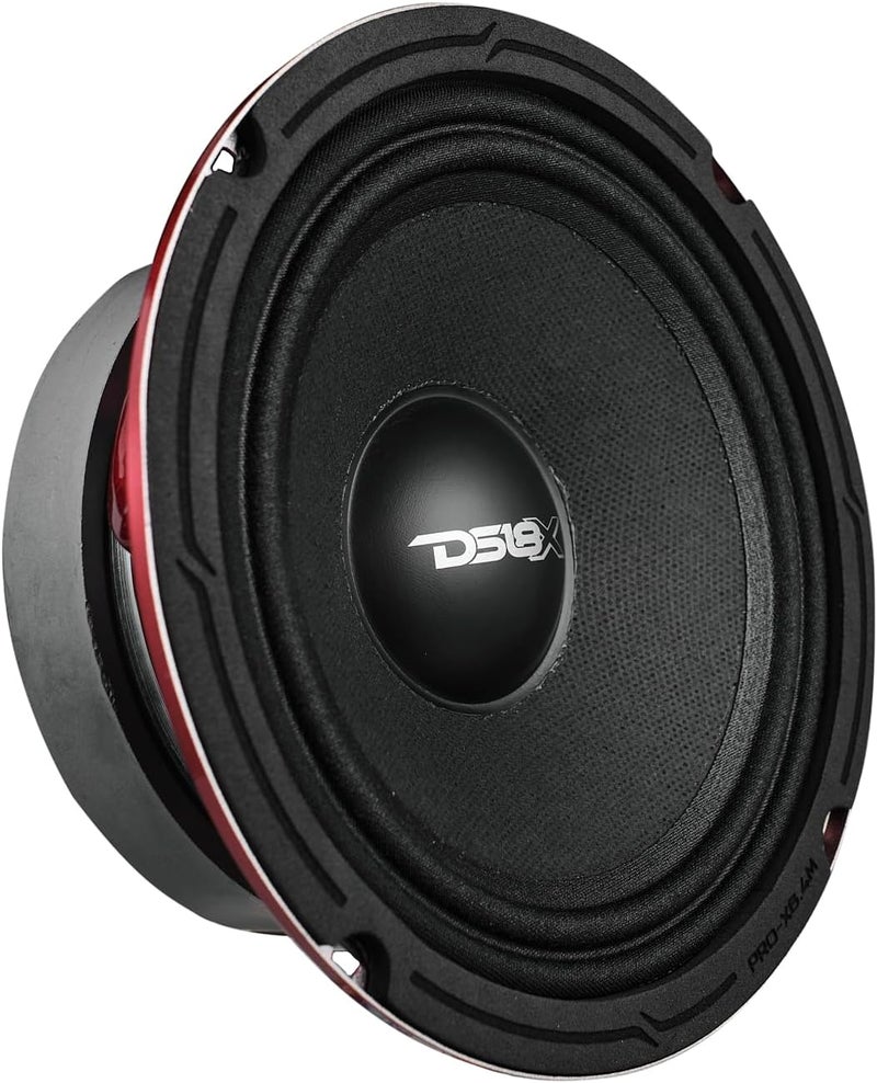 DS18 مكبر الصوت DS18 PRO-X6.4M - مكبر صوت متوسط 6.5 بوصة مع رصاصة ألمنيوم حمراء، 500 واط أقصى طاقة - Image 1