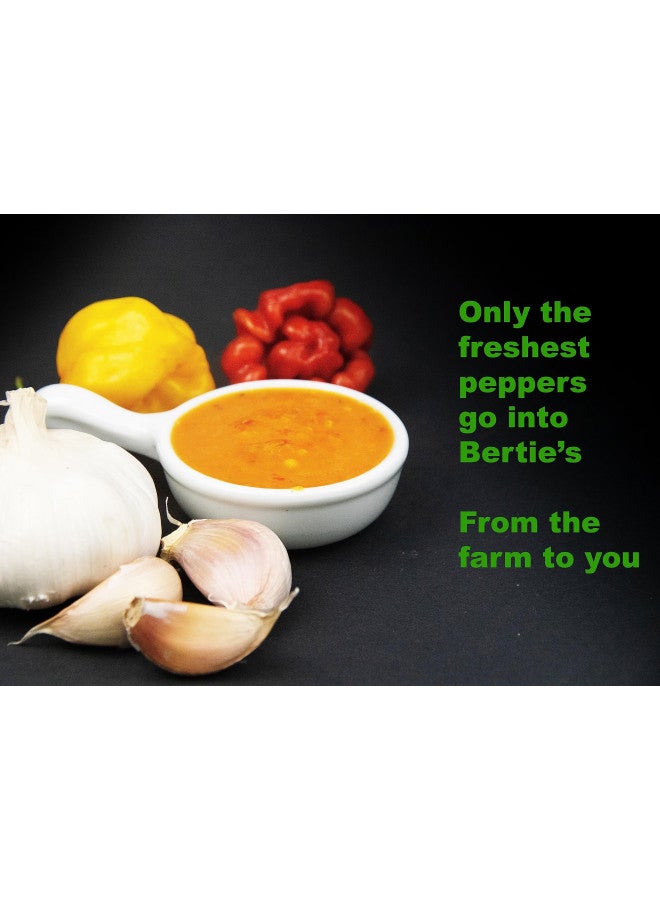 Bertie's Original Pepper Sauce (10 Oz/300ml) | Great Flavour And Heat | Made With Fresh Trinidad Moruga Red And Scotch Bonnet Yellow Peppers | Tastes Like Home Made - Image 2