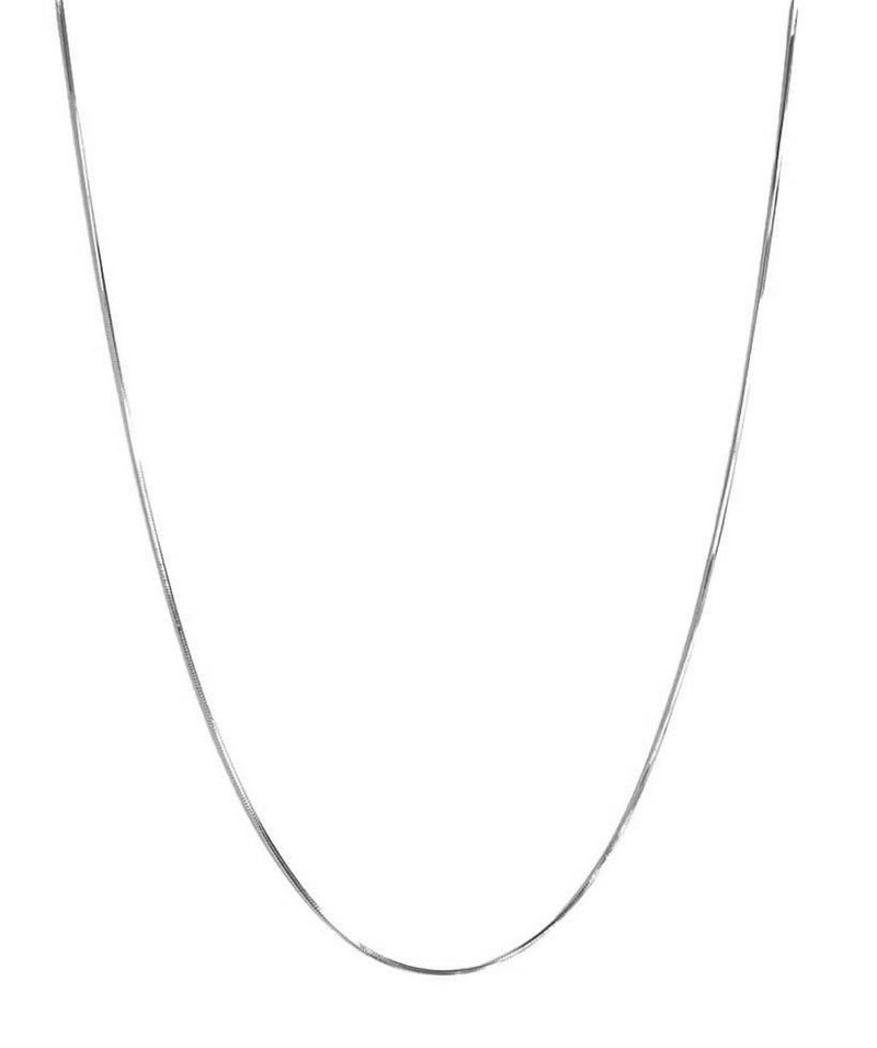 VAMA FASHIONS Classic Simple Stainless Steel Western Charm Stylish Herringbone Neck Necklace Chains for Girls & Women (Silver Herringbone Necklace Chain, 1.5mm Width) - Image 5