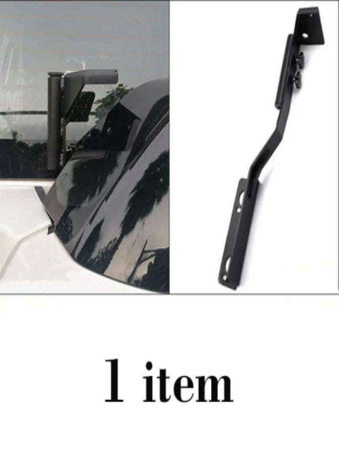 Pajero Flag Holder. Flag Pole, Spot Light&antenna Holder For Mitsubishi Pajero Gen4 2008-2023 Models. Manganese Steel Flagpole Bracket - Image 5