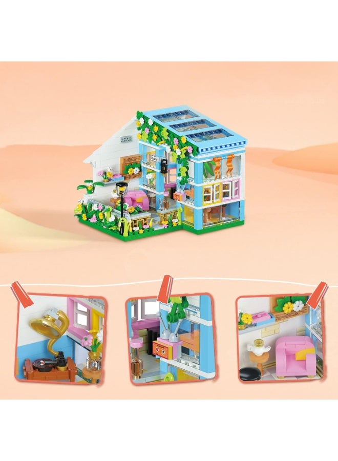 Mini Building Blocks Set Toys Friendship Dream House Girl Family House Building Bricks Set Toys for Girls Constuction Bricks Education Assembly Toy Christmas Birthday Gift for Kids(608 Pieces) - Image 3