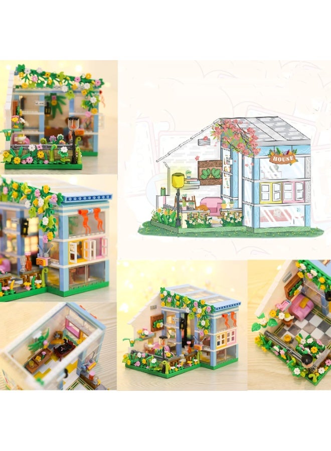 Mini Building Blocks Set Toys Friendship Dream House Girl Family House Building Bricks Set Toys for Girls Constuction Bricks Education Assembly Toy Christmas Birthday Gift for Kids(608 Pieces) - Image 4