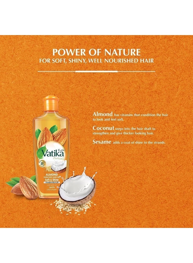 Vatika Naturals Almond Enriched Hair Oil 300ml - Image 4