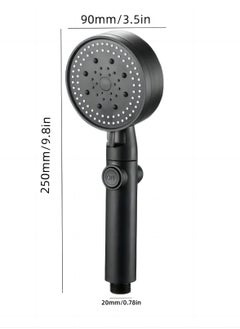 High Pressure Multifunction Hand Spray Head with 5 Modes, 360° Adjustable Detachable Hydro Jet Shower Head and Pause Switch - pzsku/ZCEF4F4760141109FD506Z/45/_/1701323107/a668ce2d-38e3-4f36-a083-c28940a14827