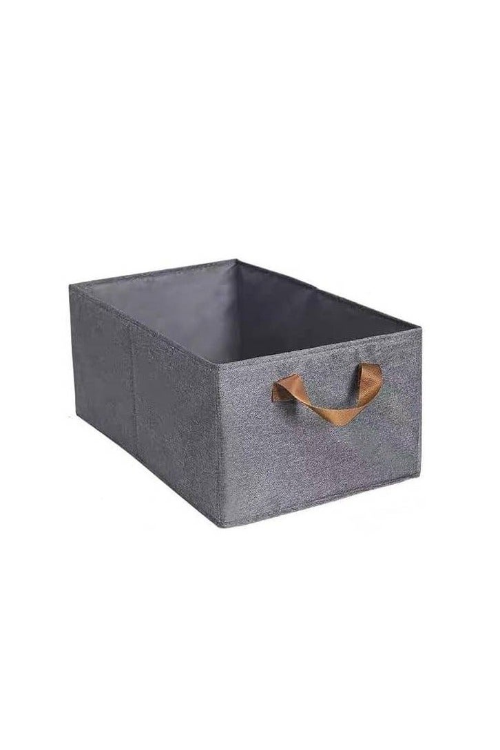 Foldable Fabric Storage Box for Clothes and Household Items – Durable Fabric with Side Handles, Ideal for Closet or Bedroom Organization, Space-Saving Design  - Image 2