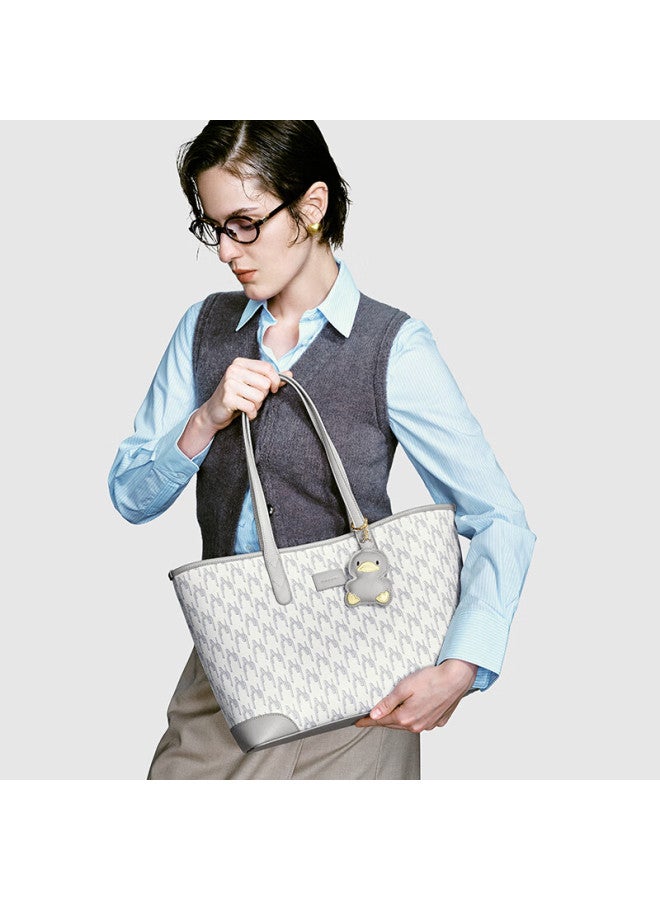 نوسيل Nucelle حقيبة يد نسائية حقيبة Duck Tote، سعة كبيرة، حقيبة كتف للمواصلات - Image 1