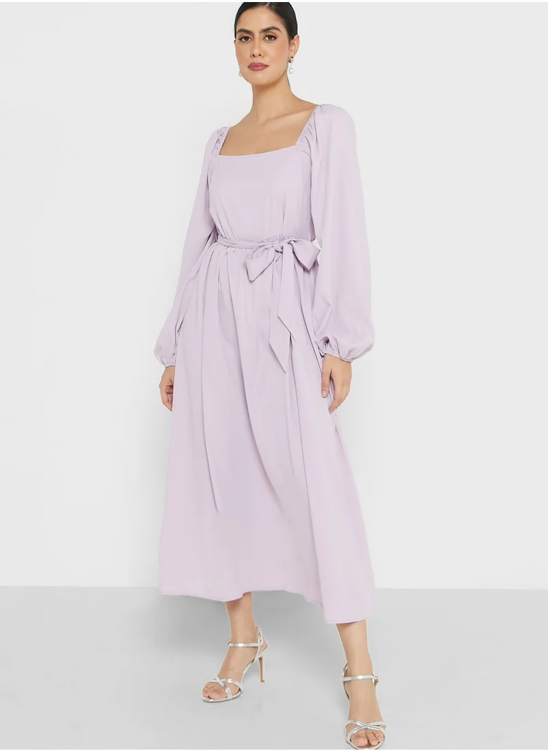 ELLA Lilac Midi Dress