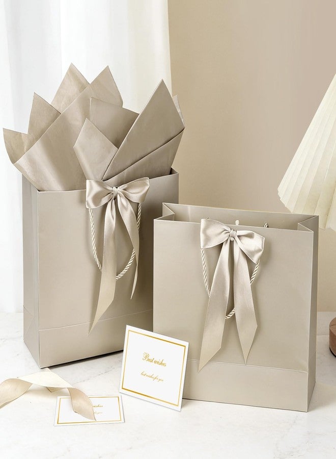 Ohuimrt Champagne Gift Bags with Handles, 13", 2 Pack - Image 4