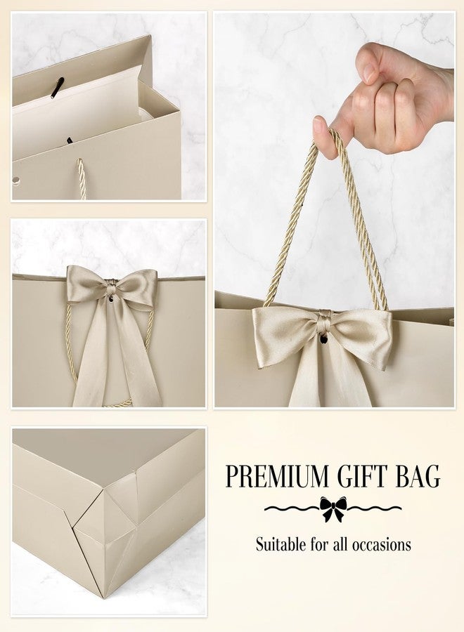 Ohuimrt Champagne Gift Bags with Handles, 13", 2 Pack - Image 3
