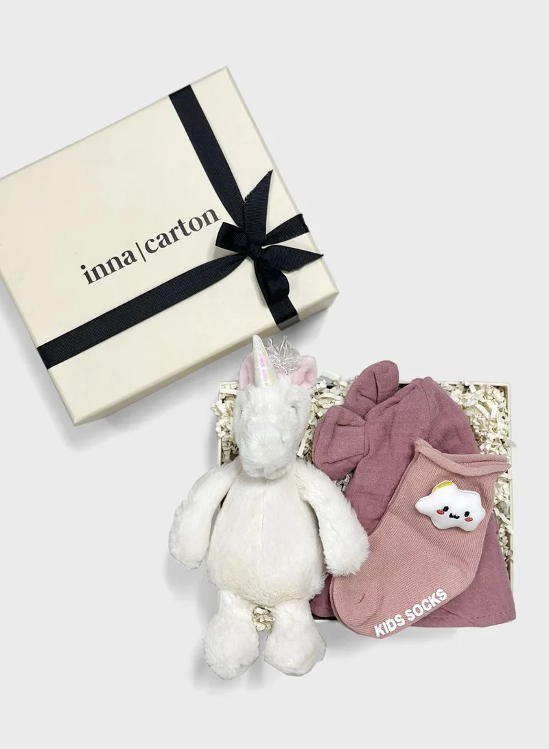 Inna Carton This Gift Carton Includes: Bashful Unicorn Small