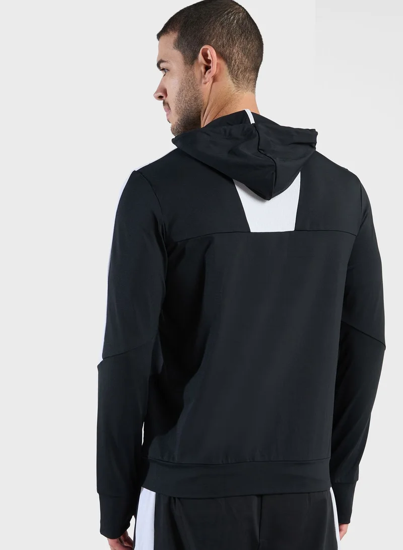 BOSS Colour Block Zip Through Hoodie
