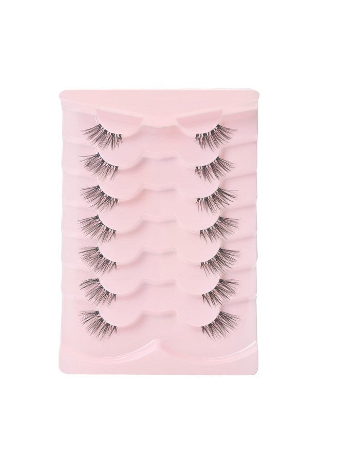 اونلي اول جميع أنواع الرموش نصفية، رموش زاوية، رموش طبيعية، رموش نصفية، رموش طرفية خفيفة، رموش زاوية، رموش 3/4، رموش شفافة، 7 أزواج C03 (6 مم - 15 مم) - Image 3