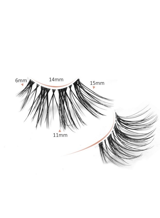 اونلي اول جميع أنواع الرموش نصفية، رموش زاوية، رموش طبيعية، رموش نصفية، رموش طرفية خفيفة، رموش زاوية، رموش 3/4، رموش شفافة، 7 أزواج C03 (6 مم - 15 مم) - Image 2