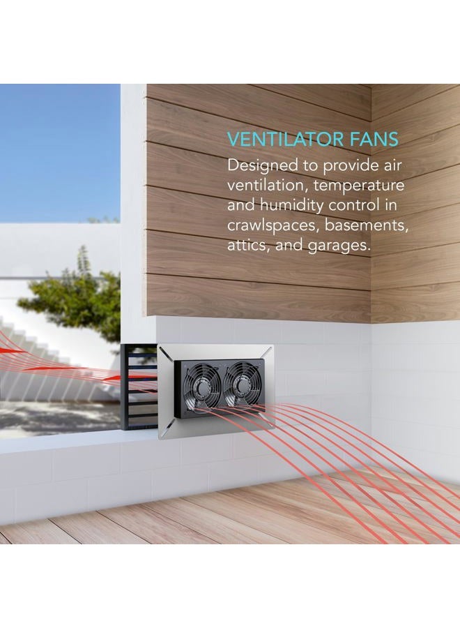 AC Infinity مروحة AIRTITAN T7 بقطر 300 مم مع وحدة تحكم في درجة الحرارة والرطوبة لغرفة الزحف، القبو، المرآب، العلية، الزراعة المائية، الخيام - Image 2
