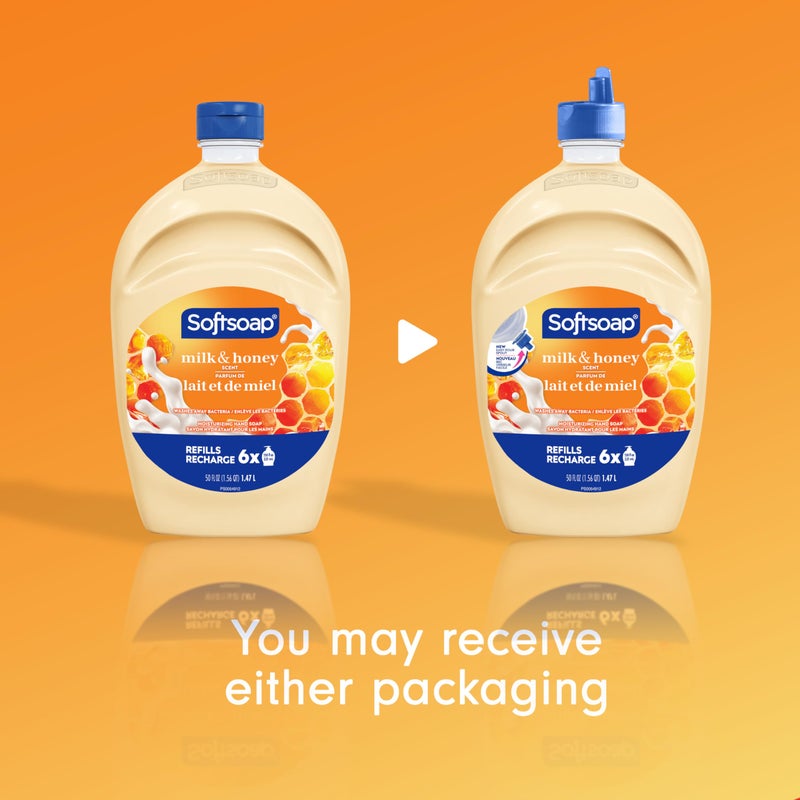 Softsoap Milk & Honey Scented, Liquid Hand Soap Refill, 50 Ounce - Image 2