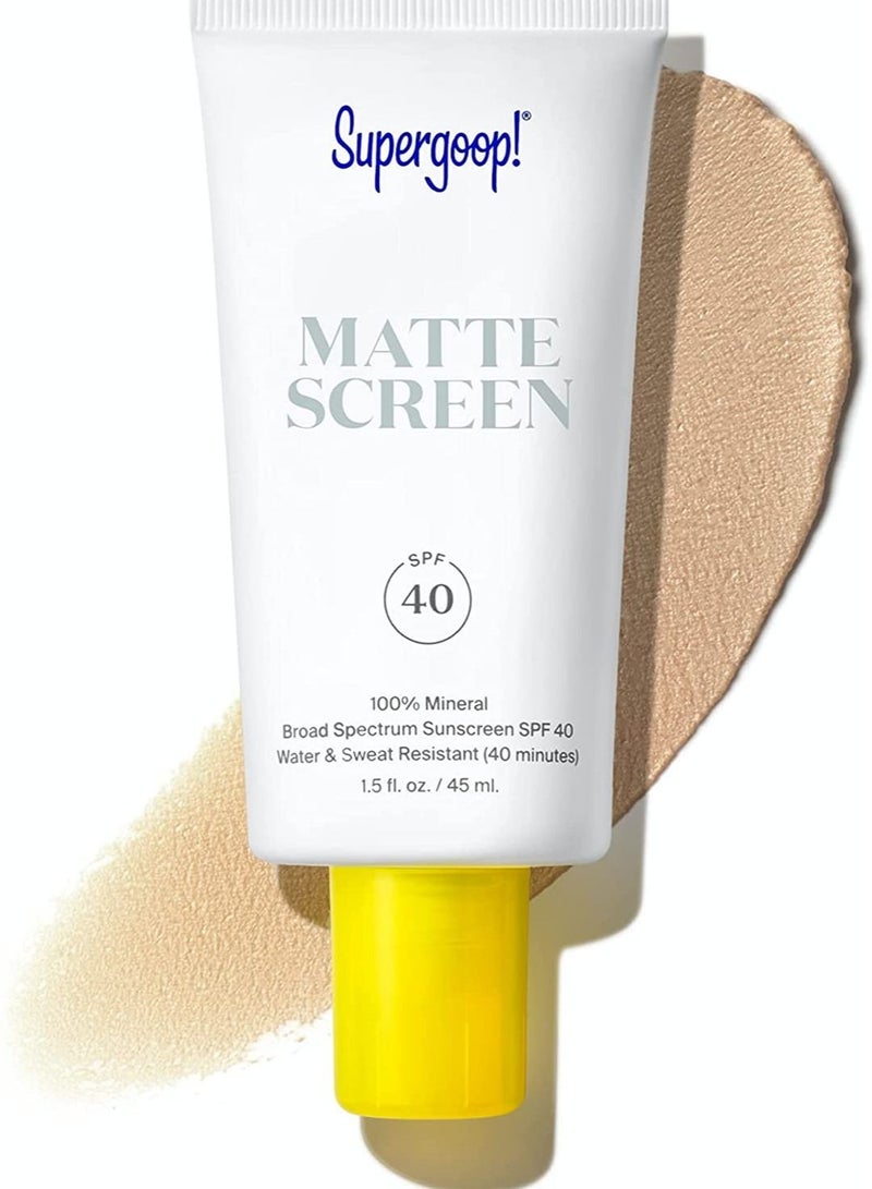Supergoop! Mineral Mattescreen SPF 40 Sunscreen at Nordstrom,1.5 Oz - Image 1