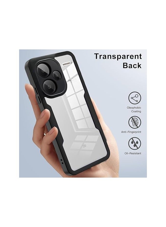 Case Compatible with Xiaomi Redmi Note 13 Pro Plus 5G Case, Full Body Transparent Phone Case, Built-in Screen Protector 360° Full Body Protective Dustproof Shockproof Cover - Image 3