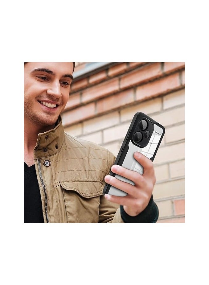 Case Compatible with Xiaomi Redmi Note 13 Pro Plus 5G Case, Full Body Transparent Phone Case, Built-in Screen Protector 360° Full Body Protective Dustproof Shockproof Cover - Image 2