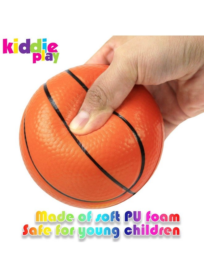 Kiddie Play مجموعة من 4 كرات للأطفال 4" كرة قدم ناعمة كرة قاعدة كرة سلة و 6" كرة قدم للأطفال - Image 3