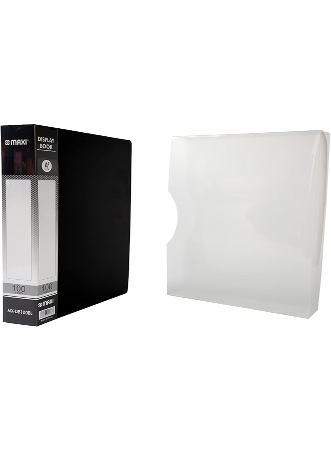 Maxi Mx Db100Bl Display Book With 100 Pockets Black - Image 3