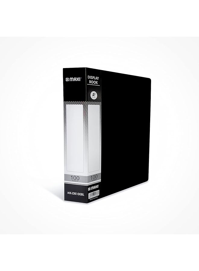 Maxi Mx Db100Bl Display Book With 100 Pockets Black - Image 1