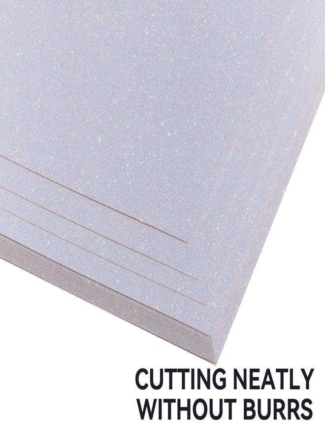 Bonmiy White Glitter Cardstock - 30 Sheets Glitter Paper - Sized 12" x 12" - Premium Card Stock for Scrapbooking, Crafts, Decorations, Weddings… - Image 3