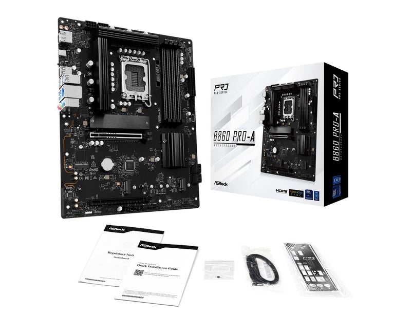 ASRock B860 Pro A Intel Core Ultra DDR5 8666 MHz 256GB M.2 LGA1851 ATX Motherboard BIOS Flashback SATA3 6.0 Gb/s PCIe 5.0 - Image 4