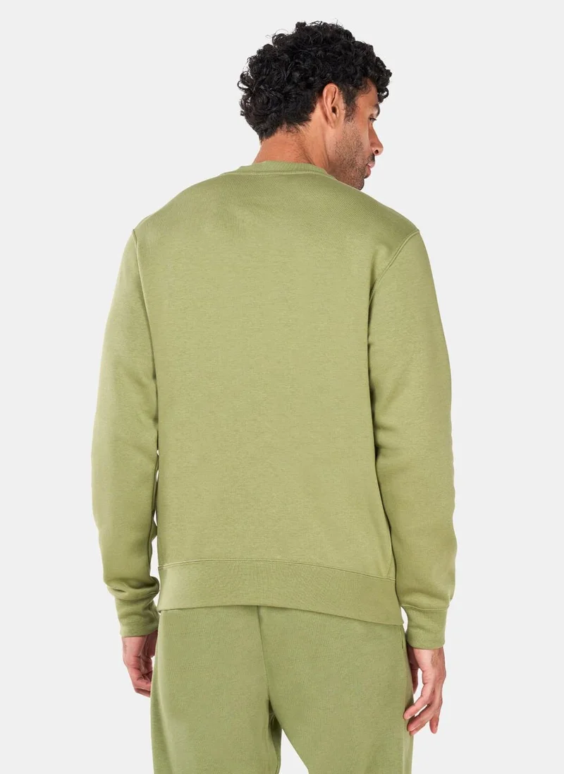 Nike Men's Sportswear Club Fleece Graphic Crew Sweatshirt