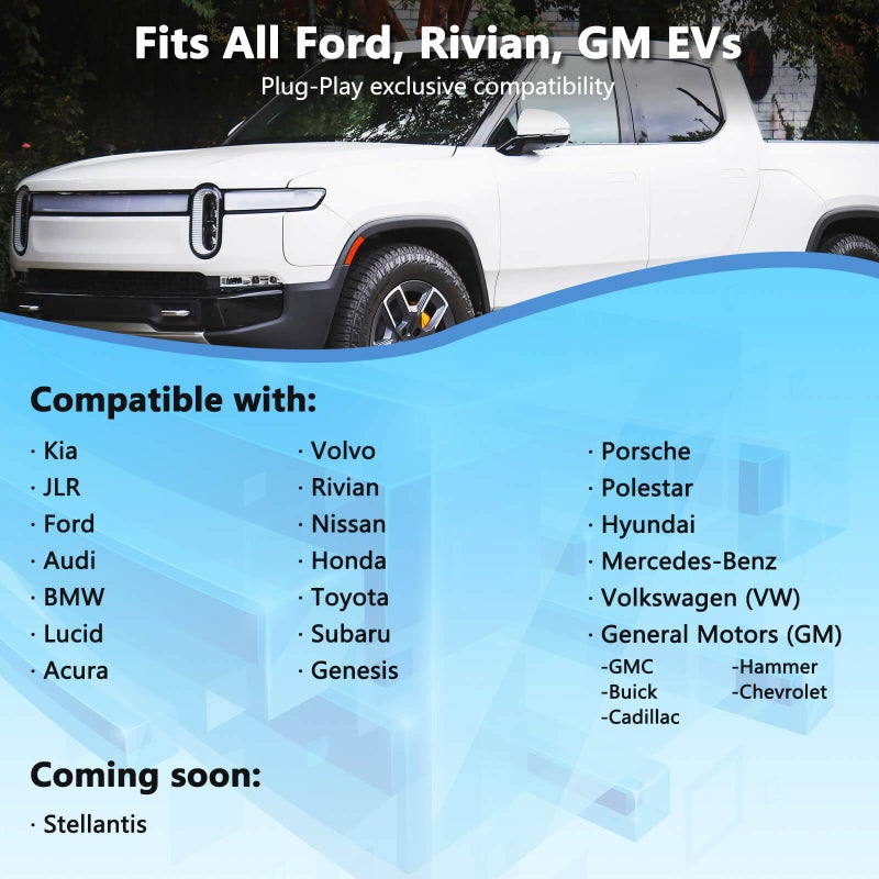 RAMATA fit for Tesla Supercharger to Charge Ford F150 Lightning, Cadillac Lyriq Hyundai ioniq, Mach-E, GM, Rivian, Mercedes NACS to CCS Adapter 500A DC Fast Charging More CCS1 Electric Vehicle - Image 4