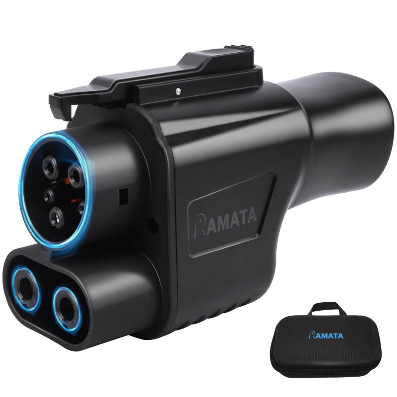 RAMATA fit for Tesla Supercharger to Charge Ford F150 Lightning, Cadillac Lyriq Hyundai ioniq, Mach-E, GM, Rivian, Mercedes NACS to CCS Adapter 500A DC Fast Charging More CCS1 Electric Vehicle - Image 1