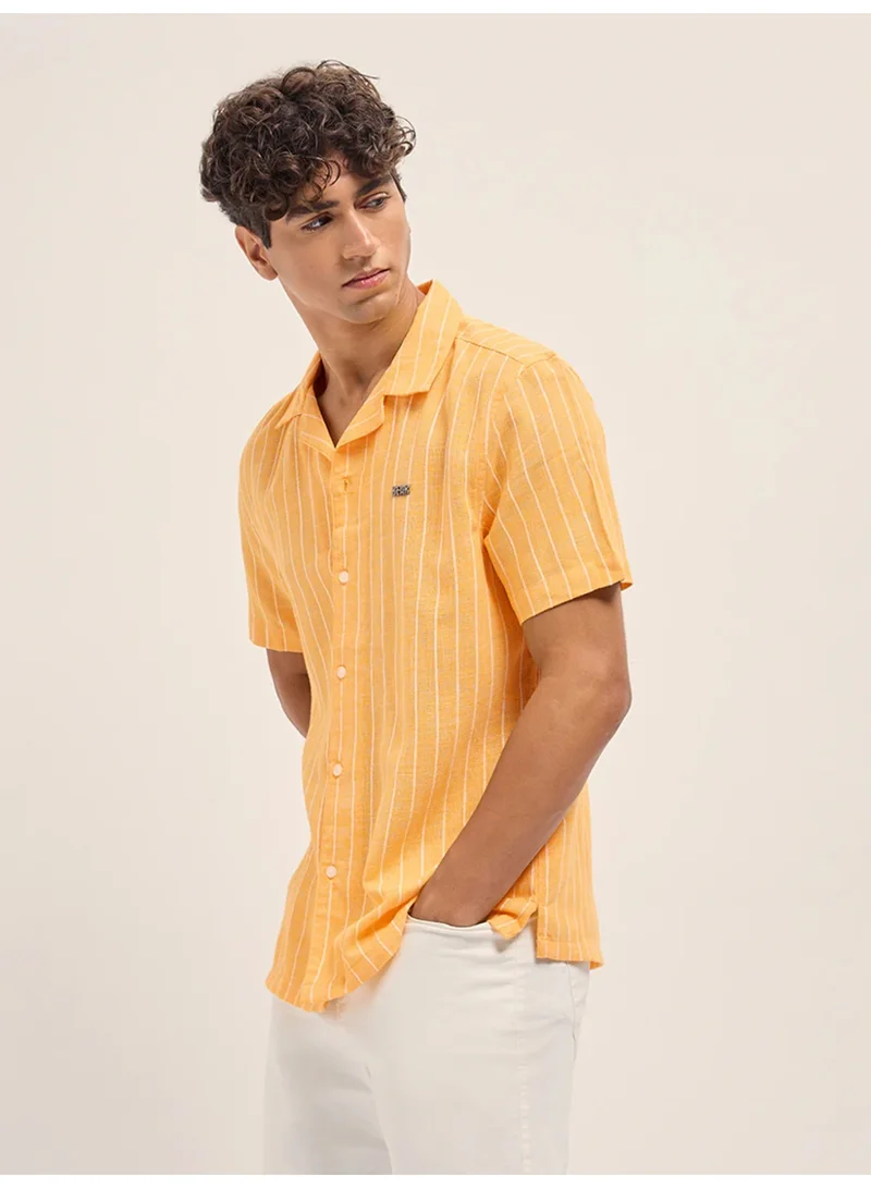 THE BEAR HOUSE Men’s Classic Short Sleeve Casual Shirt – Lightweight, Breathable, and Designed for a Smart Yet Easygoing Look All Day Long
