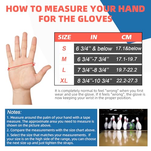 FURBBION Bowling Gloves Wrist Support Positioner Right Hand XL - Image 3