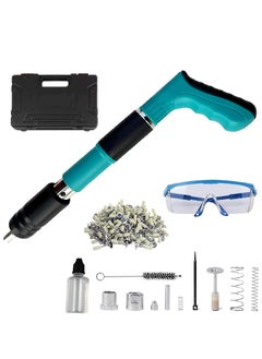 Manual Steel Nails Gun Tool, Concrete Nail Gun, Mini Portable Nail Shooting Machine with 20 Nails, Nail Wall Fastening Tool for Cement Wall, Household Woodworking