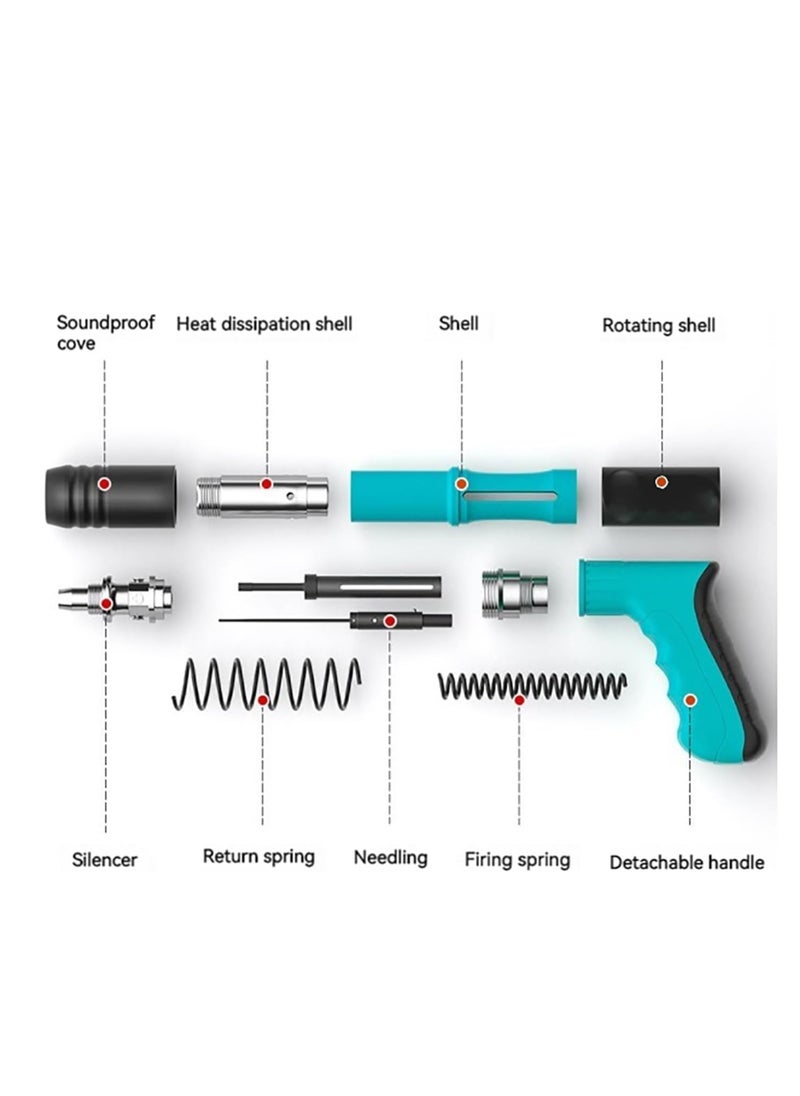 Generic - Manual Steel Nails Gun Tool, Concrete Nail Gun, Mini Portable Nail Shooting Machine with 20 Nails, Nail Wall Fastening Tool for Cement Wall, Household Woodworking - Image 1