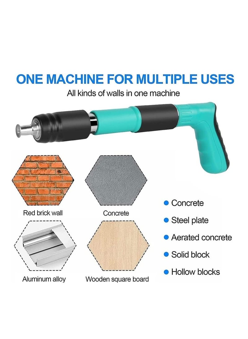 Generic - Manual Steel Nails Gun Tool, Concrete Nail Gun, Mini Portable Nail Shooting Machine with 20 Nails, Nail Wall Fastening Tool for Cement Wall, Household Woodworking - Image 1