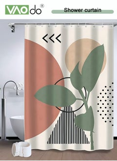 VAOdo Polyester Printed Shower Curtain Easy to Clean Polyester Modern Art Image Shower Curtain is Thickened and Impermeable  - Image 2
