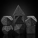 UDIXI Obsidian Gemstone Dice Set 7PCS Stone DND Dice with Gift Case for Role Playing Game and Other Tabletop Games Frosted Obsidian - Image 4