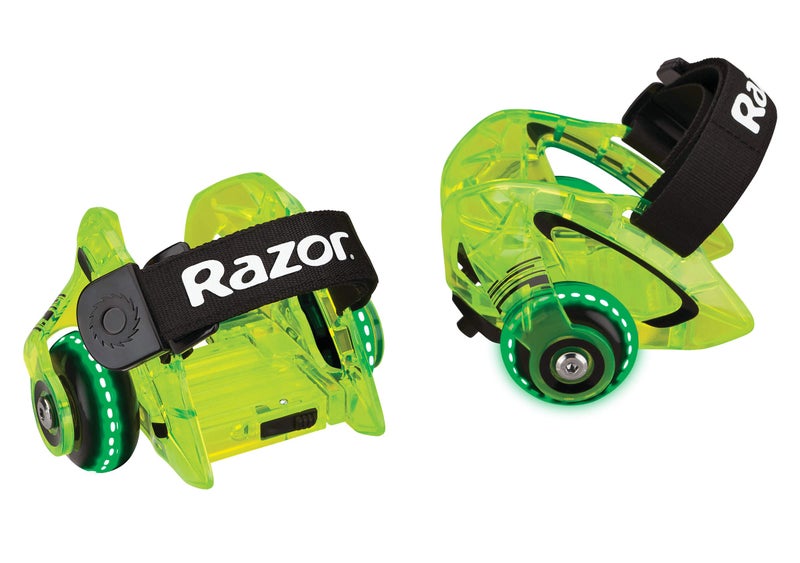Razor Jetts DLX Heel Wheels - Neon Green - FFP - Image 1