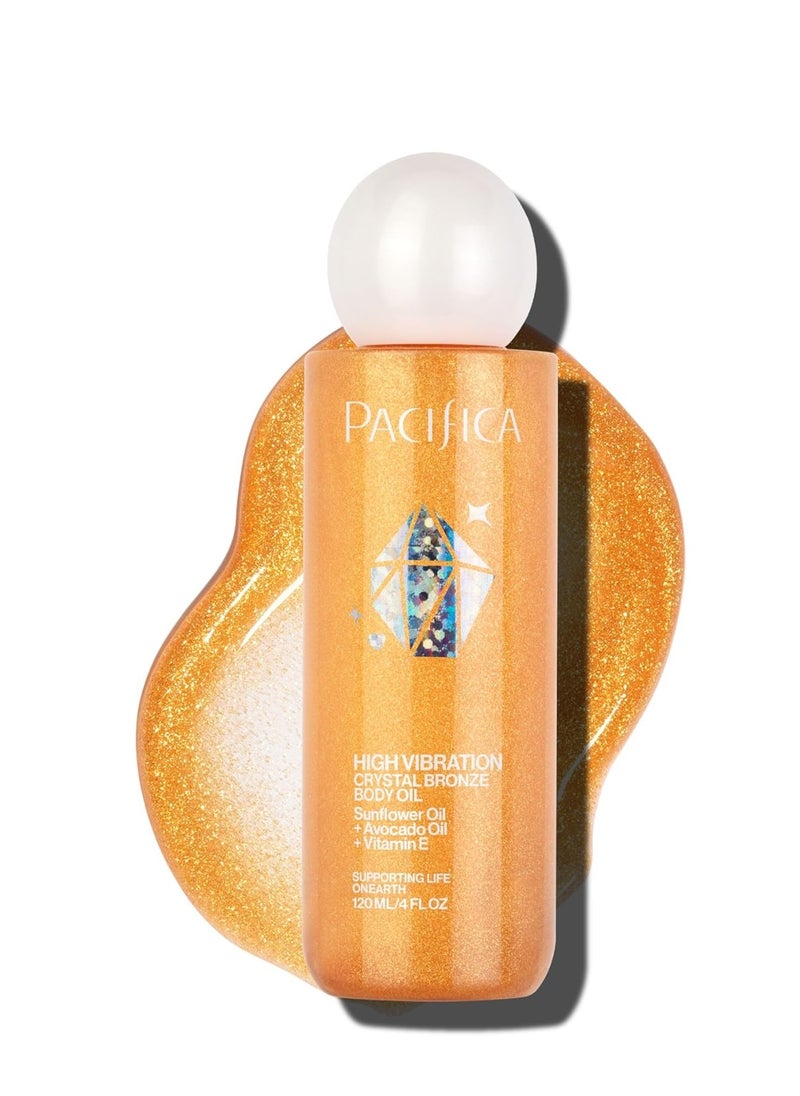 Pacifica - Pacifica Bronzing Body Oil – Crystal Bronze Shimmering Oil for Natural Sun-Kissed Glow, Hydrating Body Illuminator, Vanilla Coconut Scent, Vegan & Cruelty-Free, Clean Beauty, 4 fl oz - Image 1
