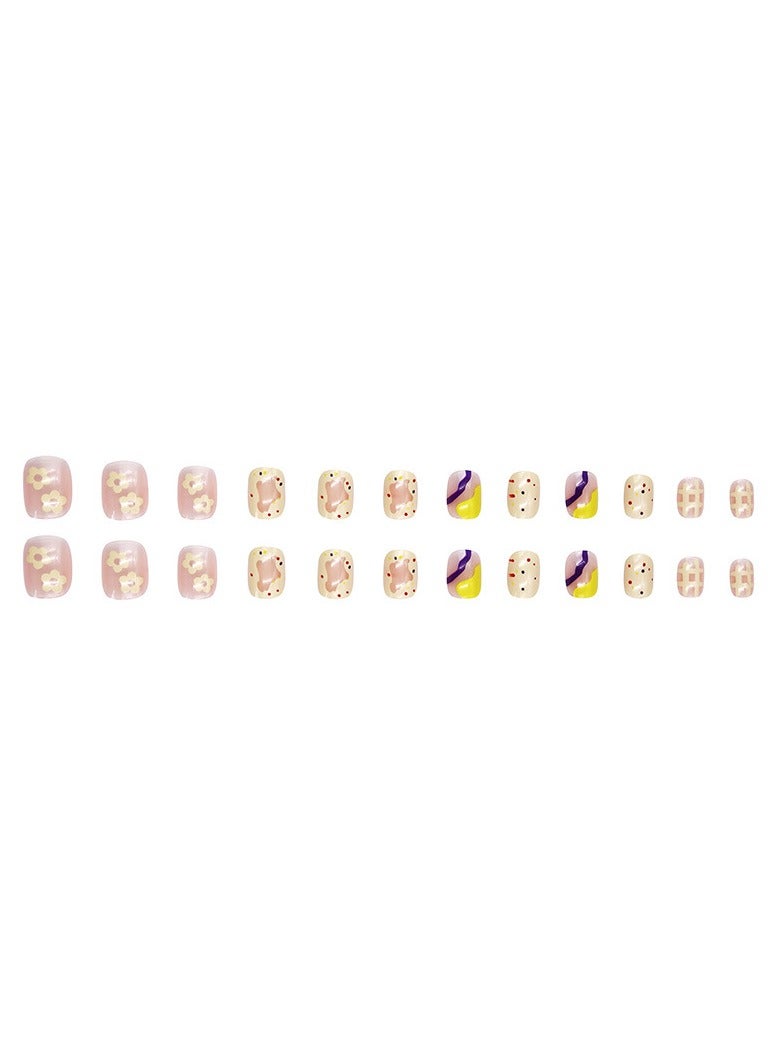 اضغط على أظافر 24 قطعة أظافر صناعية - Image 3