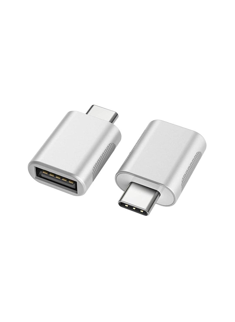 Excefore - USB C to USB Adapter(2 Pack),USB-C to USB 3.0 Adapter,USB Type-C to USB,Thunderbolt 3 to USB Female Adapter OTG for MacBook Pro 2019,MacBook Air 2020,iPad Pro 2020,More Type-C Devices - Image 1