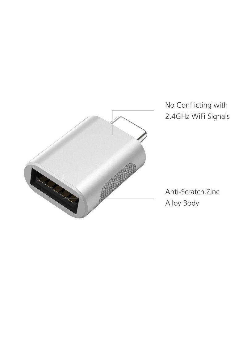 Excefore - USB C to USB Adapter(2 Pack),USB-C to USB 3.0 Adapter,USB Type-C to USB,Thunderbolt 3 to USB Female Adapter OTG for MacBook Pro 2019,MacBook Air 2020,iPad Pro 2020,More Type-C Devices - Image 1